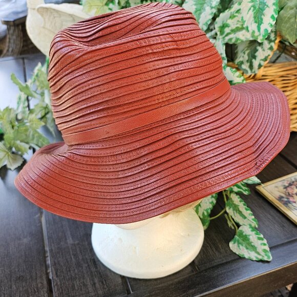 Leather Bucket Hat - Picture 1 of 10